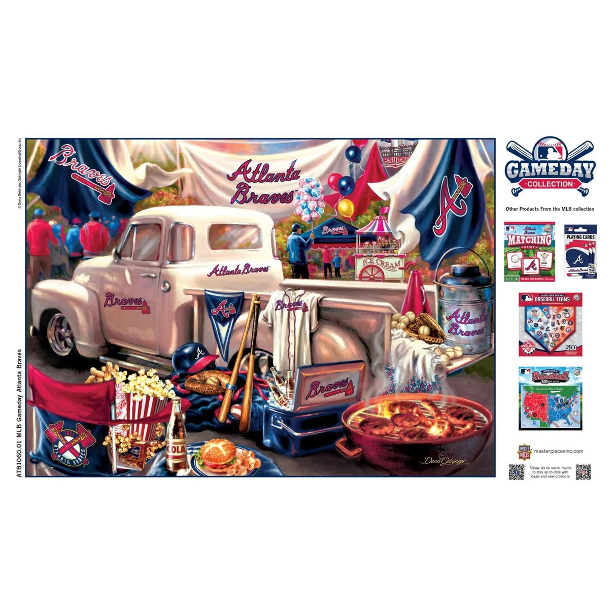 Baby Fanatic Atb1060: Atlanta Braves Gameday 1000Pc Puzzle Baby Fanatic