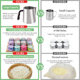 SAEUYVB Candle Making Kit with Wax Melter, Candle Making Kit for Adults, Candle Kit - DIY Starter Soy Candle Making Kit - Perfect as Home Decorations SAEUYVB