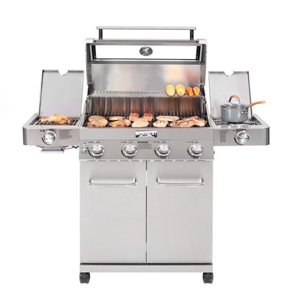 Monument Grills 35633 Propane Grill with Grill Cover Bundle (2 Items)