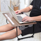 OMUMUO Laptop Desk 2 in 1 Lap Desk with Cushion 17 inch Laptop Folding Table with Mouse pad Card Slot for iPad Mobile Phone,Lap Desk for Bed Couch Tray for Working Wooden Table OMUMUO