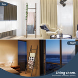 Delywh Acacia Wood Blanket Ladder, Rustic Towel Quilt Throw Clothes Blanket Ladders for The Living Room, Bedroom, Nursery Stand Holder, Wooden Decorative Ladder for Blankets Rack Farmhouse Home Decor Delywh