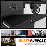 CAAP DRIVEN Rolling Metal Storage Cabinet, 73" Garage Cabinet with One Drawer & Adjustable Shelving, Heavy-Duty, Lockable Cabinet for Garages, Offices, Homes CAAP-TOLS-GSC73-BK CAAP DRIVEN