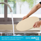 BIRDROCK HOME Pizza Stone for Oven and Grill | 16" Cordierite Baking Stone for Cooking, Bread, Pie, BBQ | Indoor - Outdoor | Grill, Smoker, Toaster Use | Ceramic Sheet for Crispy Crust (Round) BIRDROCK HOME