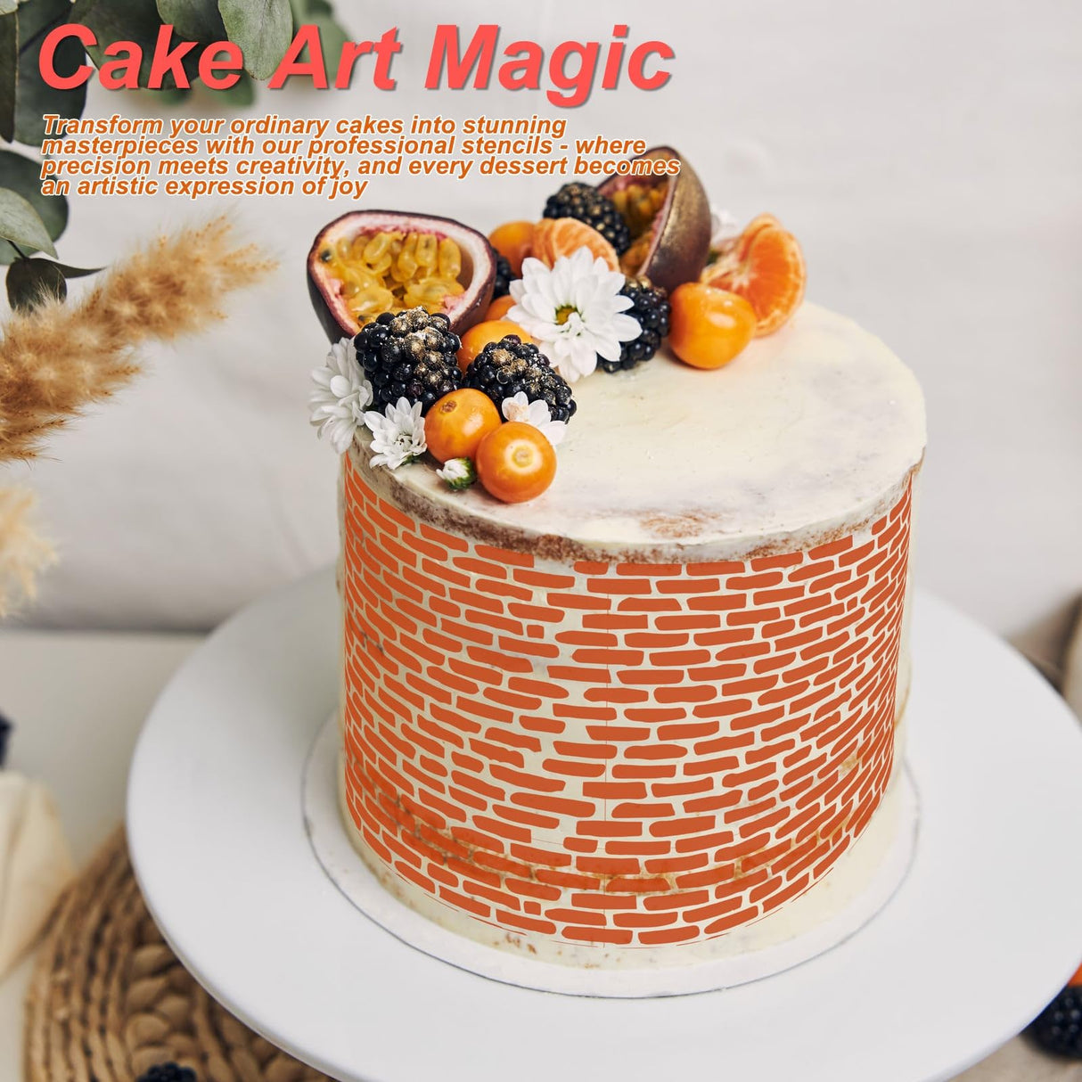 16PCS Geometric Stencils for Painting, Reusable Abstract Layering Stencils for Crafts Reusable on Wood, Furniture, Floor, and DIY Home Decor Felixcraft