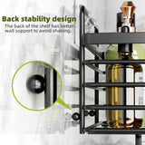 Shower Caddy, Adhesive Shower Organizer with Soap Dish and 4 Hooks, Rustproof Stainless Steel Shower Shelves, Wall Mounted No Drilling Storage Shelf Basket Accessories for Bathroom & Kitchen Yougai