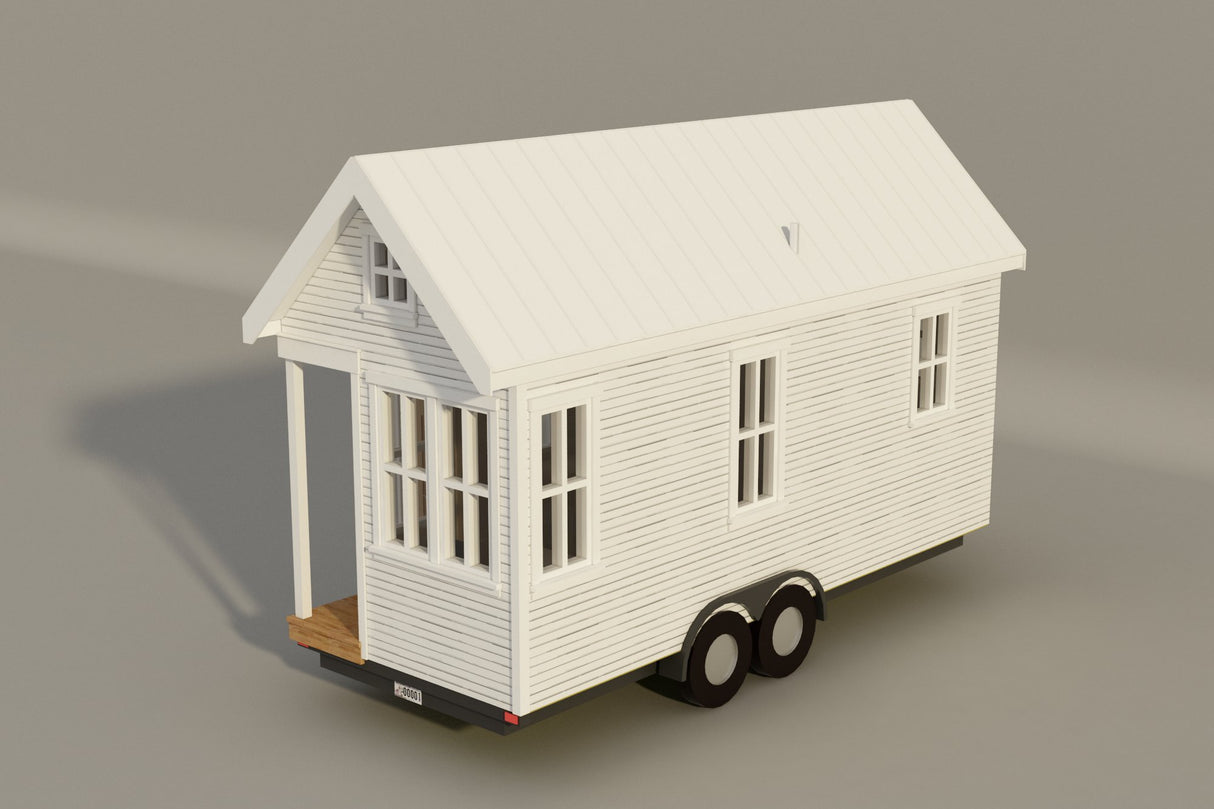 Tiny House Plans, 170 Sq Ft, DIY Plans for Wheeled Cozy Retreat, Build Your Own Tiny Home, 170thow1 The Best DIY Plans Store