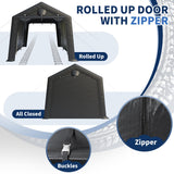 VONZOY Carport 10'×20' Heavy Duty,Car Canopy Portable Garage with Roll-up Zipper Door,Thick Shelter Storage Canopy Tent with All-Steel Metal Frame,Sunshade,Waterproof, for Car,Truck,SUV VONZOY