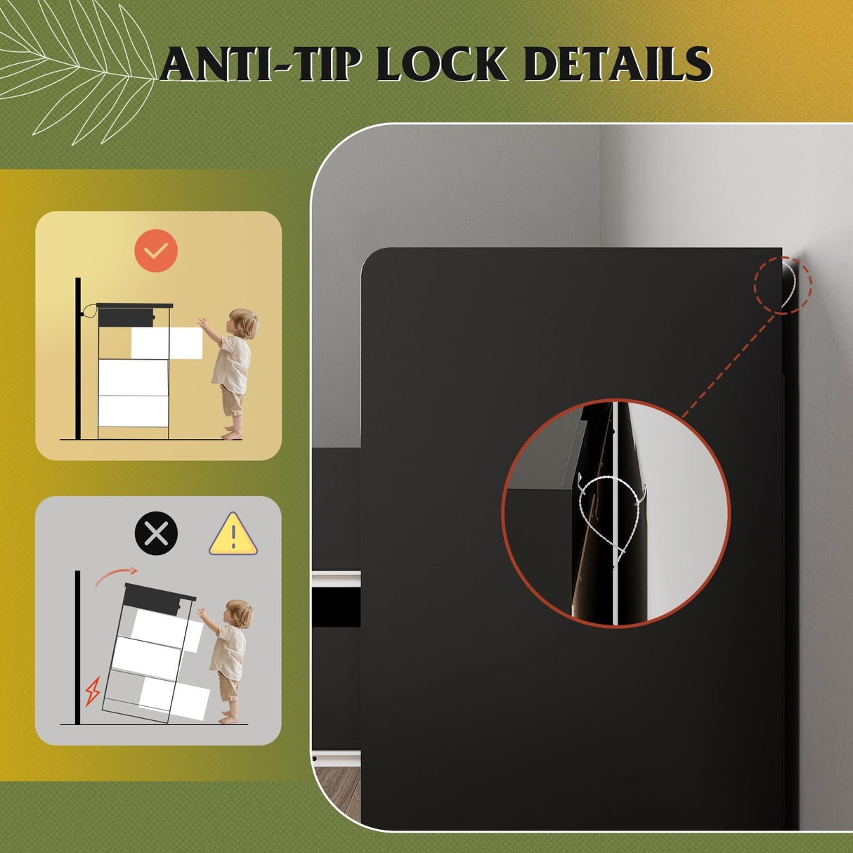 WLIVE 9 Drawer Led Dresser for Bedroom, 58.35'' Black Wood Dresser Storage Organizer with Power Outlets for 65'' TV, Dressers with Open Shelves, Chest of Drawers for Closet, Living Room WLIVE