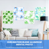 Sublimation Aluminum Blank Metal Photo Sign Blanks Wall Poster Frame Custom Pictures Wall Art for Bedroom Living Room Wedding Baby Pet Family Picture Framed Wall Decor, 11 x 14 Inch, White (4 Pieces) Ferraycle