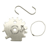 Sage Owl Bristle-Free Stainless Steel BBQ Grill Scraper – Safe Universal Grill Cleaner for Outdoor Grills, Smoker Accessories, Kitchen Gadgets, and Grilling Tools Cooking Stocking Stuffers for Men The Sage Owl