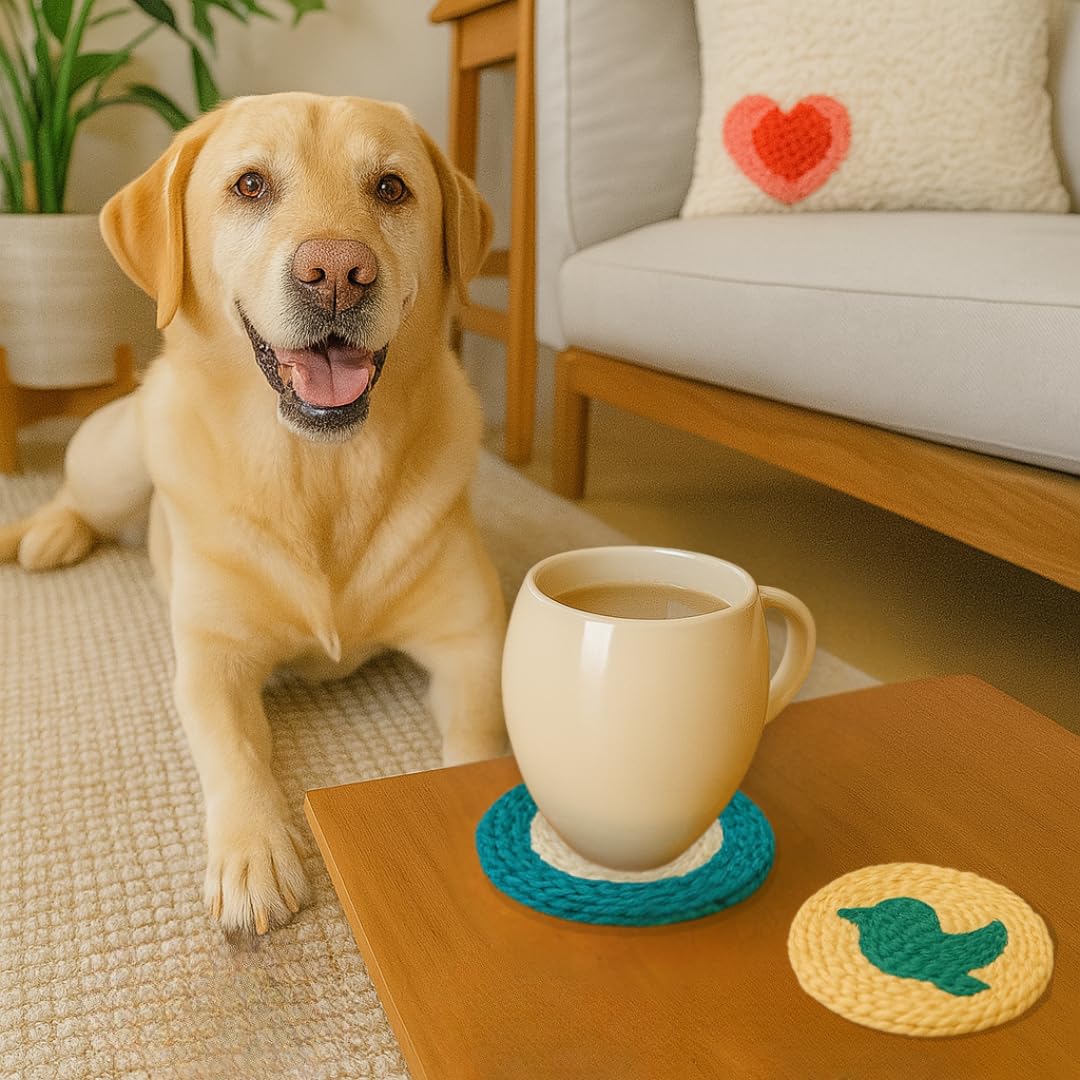 Dabline Punch Needle Kit for Beginners and Adults | Stress Relief DIY Craft - Complete Punch Needle Starter Kit with Designs & Supplies Dabline