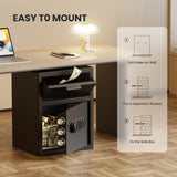 Depository Drop Safe 2.6 Cubic Feet, Xdeer Front Drop Slot Lock Box with Digital Combinatio, Silent Deposit Safe Box, Security Money Safe for Cash Slips Expense Business Office Home coin locker XDeer