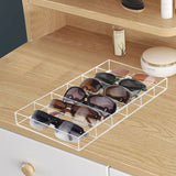 Weiai Acrylic Sunglass Organizer, Eyeglass Case Storage with 6 Slots for Multiple Glasses - 2 Pack, Clear Weiai