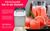 Frigidaire EFIC123-SS Counter Top Maker, Produces 26 pounds Ice per Day, Stainless Steel Frigidaire