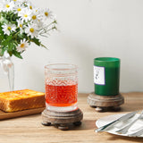 Yalikop 2 Pieces Wood Risers for Decor Farmhouse Wood Riser Rustic Pedestal Wood Pedestal Mini Riser Stand for Tiered Serving Stands Farmhouse Cake Food Plant Display Decor Yalikop