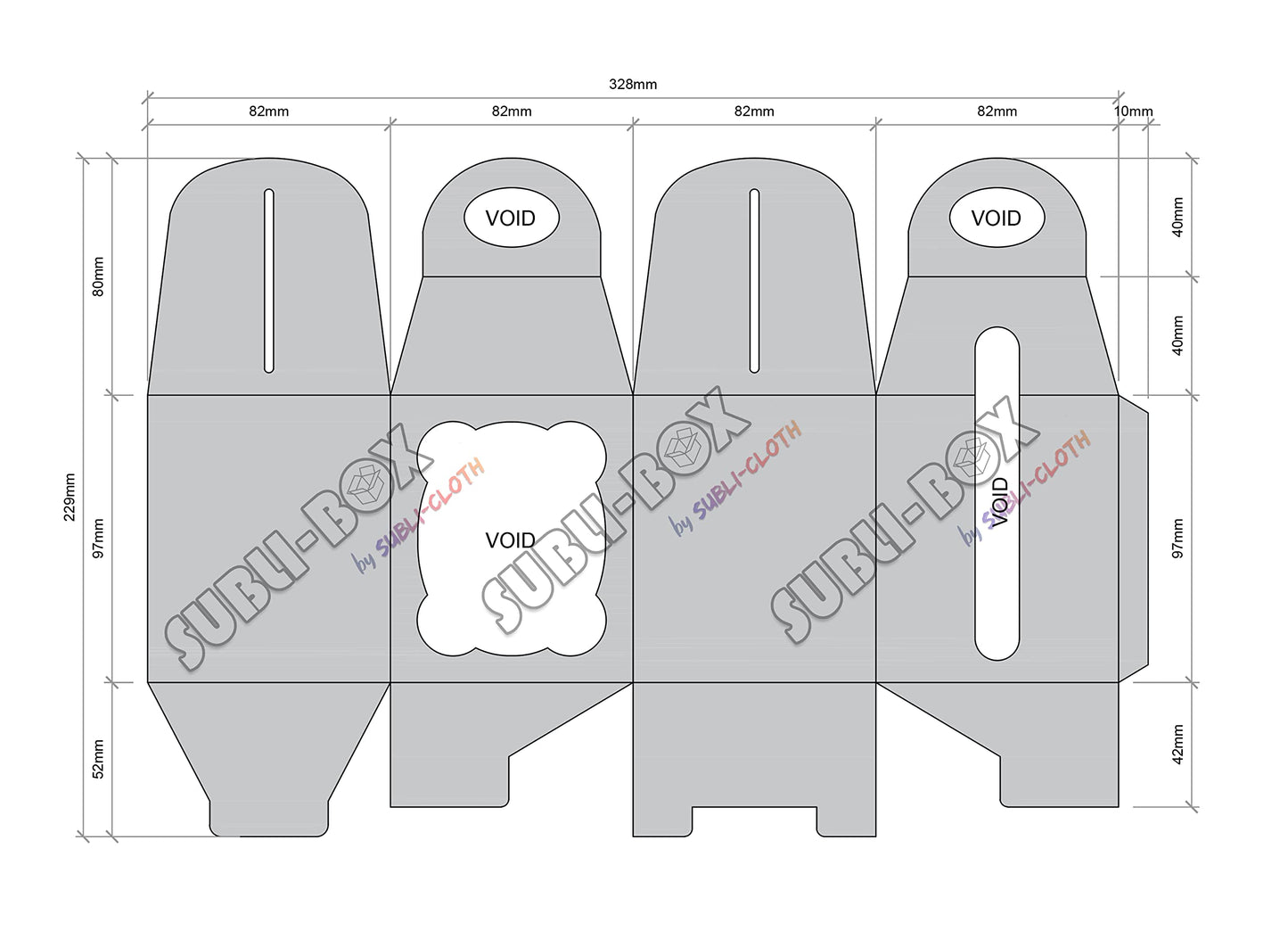 Subli-Box Cardboard Sublimation Blister for Mugs Pack 20 Units by Subli-Cloth