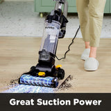 EUREKA PowerSpeed Lightweight Powerful Upright Vacuum Cleaner for Carpet and Hard Floor, Pet Turbo, Black,Yellow Eureka