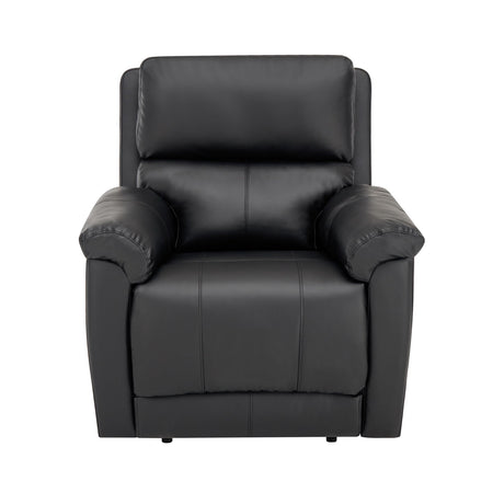 MINCETA Recliner Chairs,Modern 5" Wall Hugger Nursery Recliner with Overstuffed Arm and Back for Living Room,PU Leather in Black MINCETA