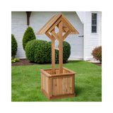 All Things Cedar Wishing Well Planter Box (5-Ft) All Things Cedar