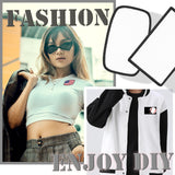 30 PCs Sublimation Patches - Iron On Blank Patches for DIY Hats Caps Backpack Uniforms Crafts - Rounded Rectangle and Rectangle Shape Gadjica