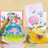 Mystoneer Poke Art Kits for Kids, Fabric Art Frenzy for Kids, Enchanted Fabric Art Set Crafts for Girls Ages 4-8, 6-8, 8-12, 5, 6, 7, 8, 10 (C-Fairy Tale Kingdom) Mystoneer