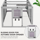 MEDEHOO Large Chicken Coop Run Extension-Durable Chicken Enclosure for Chicks, Ducks, Rabbits(20.73 Ft²) MEDEHOO
