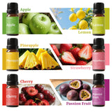 Fruit Fragrance Oils, 6x10ml Summer Essential Diffuser Oils Set, Aromtopia Fruity Fragrance Oil for Candle Soap Making, Premium Home Diffusing Scents, Pineapple, Lemon, Cherry, Passion Fruit, Apple AROMTOPIA