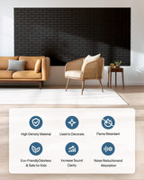 Soundproof Wall Panels, Kuchoow Sound Proof Panels for Walls, 18 Pack High Density Acoustic Panels Sound Absorbing Self-Adhesive, Acoustic Wall Panels for Walls Door Ceiling 12" X 12" X 0.4" Black Kuchoow