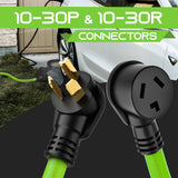 GEARit 30 Amp (50 Feet) 3 Prong Dryer Extension Cord NEMA 10-30P to 10-30R STW 10AWG/3 Heavy Duty, RV EV Charging Cable 125/250V GearIT