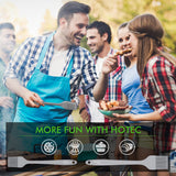 HOTEC Basting Brushes Silicone Heat Resistant Pastry Brushes Spread Oil Butter Sauce Marinades for BBQ Grill Barbecue Baking Kitchen Cooking BPA Free Dishwasher Safe (Grey 2) HOTEC