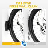 monTEK Swivel Bike Wall Mount, Bike Hangers for Garage, Wall Mount Bike Rack, Space Saving Sturdy Wall Bike Rack, Vertical Bike Rack Holds Up to 66 lbs - Bike Storage Rack for Garage, Red, 4 Pack monTEK