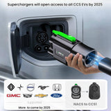 NACS to CCS Adapter, Tesla DC Charging Station Adapter for Ford R1V1AN GM V0LV0 M-Benz Air Ariya Prologue,Tesla to CCS adapter DC Fast Charging,Fast Charge CCS1 EV Battery at Tesla Superchargers LEPPEIN