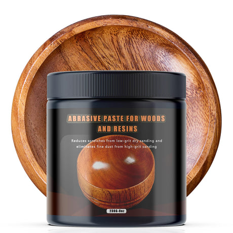 Premium Paste Wax for Wood - Resin Polishing for Woodturning - Friction Polish for Woodturning - Wood Polishing Compound - Restores Shine to Dull Finishes LIIZOUSUDA