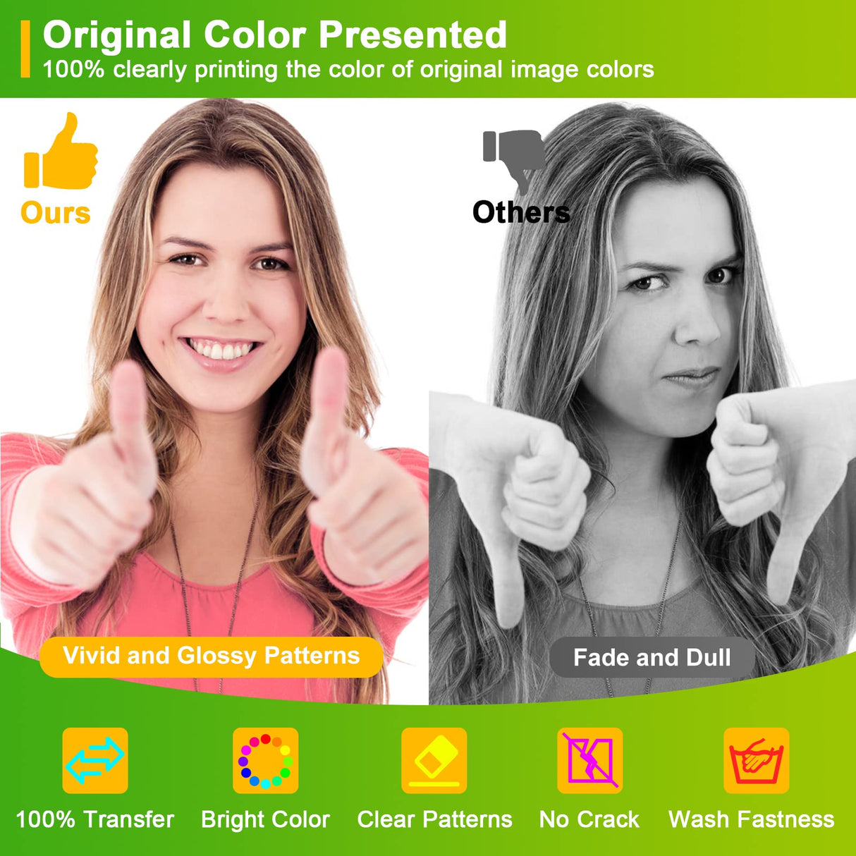 CenDale DTF Transfer Film - A4(8.3" x 11.7") 60 Sheets Double-Sided Matte DTF Film for Sublimation Hack on Cotton, Direct to Film Printing on Dark and Light T-shirts, Hot & Cold Peel DTF Paper CenDale