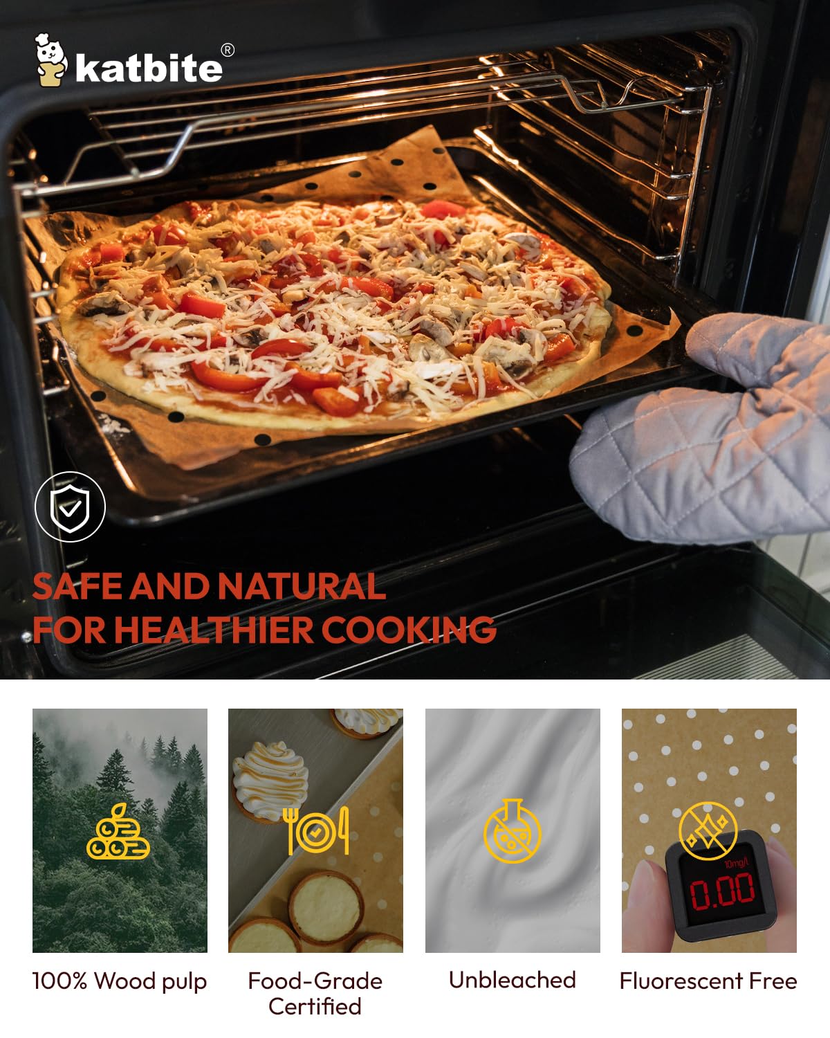 Katbite Air Fryer Parchment Paper Liners 180cs Airfryer Liners Disposable 9x11 Inch Perforated Parchment Paper Sheets Basket Liner Accessories For Toaster oven,Air Fryer, Fit Cuisinart, Ninja Foodi katbite