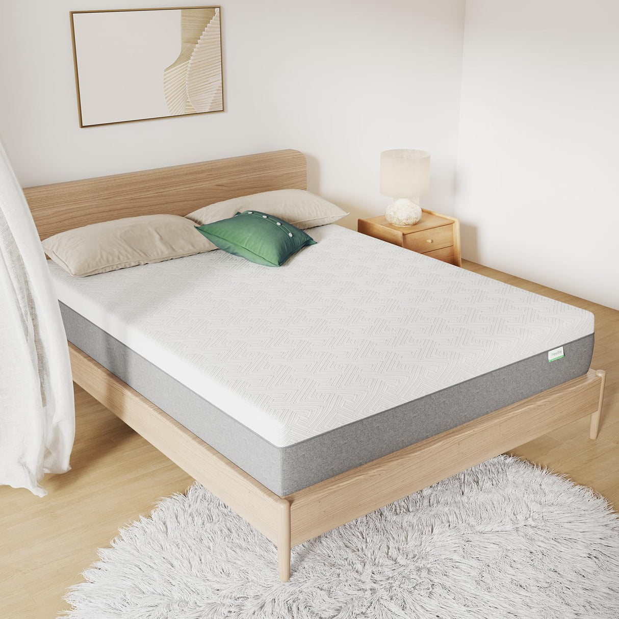 Novilla 8-Inch Gel Memory Foam Queen Size Mattress for Pressure Relief, Enhanced Support & Plush Comfort, Queen Mattress in a Box, Bliss Novilla