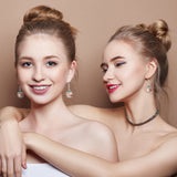 30 Pieces Sublimation Blanks Earrings for Valentine's Day Earrings Wire Hooks Blanks 12 mm Cabochon Settings Bezel Trays with Glass Domes Heat Transfer Aluminum Sheet for Valentine's Day Hicarer