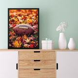 KAYEIUU Fall Football Autumn 5D Adult Diamond Art, DIY Diamond Art Painting Kits for Decor Canvas 12x16inch, 30x40cm KAYEIUU