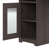 Bush Furniture Cabot L Shaped Desk with Hutch | Corner Desk with Storage for Home Office in Heather Gray | 60W L Shaped Computer Desk Bush Business Furniture