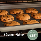 Goodful All-In-One Nonstick Bakeware Set, Stackable and Space Saving Design includes Round and Square Pans, Muffin Pans, Cookie Sheet and Roaster, Dishwasher Safe, 8-Piece, Linen Goodful