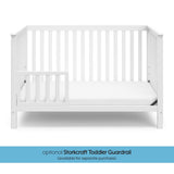 Storkcraft Hillcrest 4-in-1 Convertible Crib (White) - Converts to Daybed, Toddler Bed, and Full-Size Bed, Fits Standard Full-Size Crib Mattress, Adjustable Mattress Support Base Storkcraft