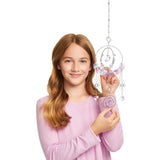 Make It Real: DIY Crystal Suncatcher - Silver, Purple & Soft Hues, Craft Your Own Beautiful Suncatcher, 139 Pieces Included, All-in-1 DIY Kit, Bedroom Décor, Tweens & Girls, Arts & Crafts, Ages 8+ Make It Real