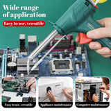 Multi-Function Soldering Iron Soldering Gun Set: External Heating Soldering Kit 60W Up to 480℃ - 3 PCS Solder Wire, Desoldering Pump, Tweezers for Welding Repair amusediy
