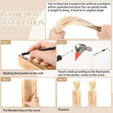 Vesici 2 Pack Wood Wall Planter Vase with Artificial Plants Indoor Plants Holder Pocket Farmhouse Wooden Vases Wall Flower Vase Hanging Plant Decor for Bedroom Kitchen Office Home (Brown,Reed) Vesici