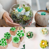 7 Cavity Succulent Candle Mold for Candle Making, 3D Succulents Silicone Molds for Scented Candle Soaps Making, Wax, Resin Casting, Dessert Mousse Cake Decoration ZQYSING
