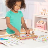 Melissa & Doug Natural Play: Play, Draw, Create Reusable Drawing & Magnet Kit – Princesses (54 Magnets, 5 Dry-Erase Markers) - FSC Certified Melissa & Doug