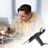 QWORK Soldering Iron Kit, 80W 110V Automatic Soldering Gun, Fast Heating Corded Electric Welding Gun with Welding Wire, Ceramic Heater QWORK