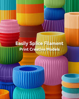 SUNLU Official Filament Connector, Fast Heating Filament Connector for 3D Printer Filament 1.75mm, Up to 240°C, Compatible with PLA PETG TPU ABS PA Nylon, Easy to Use, Pack with 200PCS PTFE Sleeve SUNLU