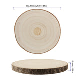 KINJOEK 10 PCS 7-8 Inch Large Natural Wood Slices with Bark, Unfinished Wooden Coasters Circles, Blank Round Wood Ornaments Slices Bulk for Centerpieces Craft Wedding Party Christmas Decor KINJOEK