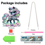 JISHSHAY Diamond Painting Pendant 5D DIY Unicorn Diamond Art Wind Chime Special Shaped Crystal Crystal Suncatcher Garden Wind Chimes Wind Chimes Outdoor Garden Diamond Art Keyrings Garden Chimes JISHSHAY